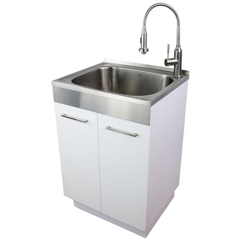 stainless steel utility sink and cabinet|deep stainless steel utility sink.